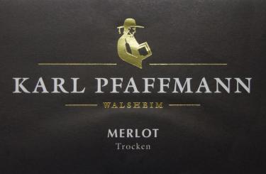Karl Pfaffmann  MERLOT rot  trocken Qualitätswein 