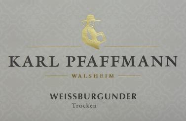Karl Pfaffmann Weissburgunder trocken - Deutscher Qualitätswein 