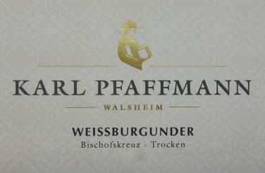 Karl Pfaffmann Weissburgunder trocken, Nußdorfer Bischofskreuz 