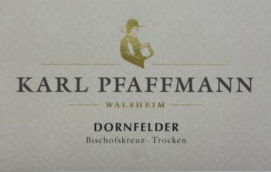 Karl Pfaffmann Dornfelder (trocken) Nußdorfer Bischofskreuz 