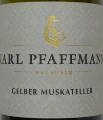 Karl Pfaffmann Gelber Muskateller 