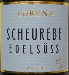 Lorenz Scheurebe -Edelsüss- Friesenheimer Knopf - Qualitätswein - Gutsabfüllung 