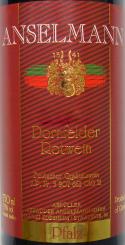 Weingut Werner Anselmann Dornfelder Rotwein lieblich 