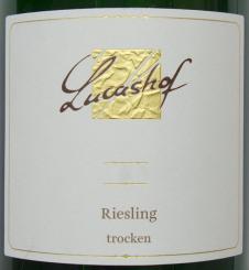 Weingut Lucashof RIESLING Trocken, Forster Stift *Gutsabfüllung*1,0-Literfl. 