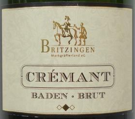 CRÉMANT -Sekt- Brut Baden - WZG Britzingen - Flaschengärung- weiss 