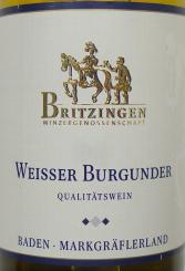 Britzingen Weisser Burgunder Qualitätswein, fruchtig-mild 