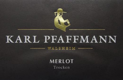Karl Pfaffmann  MERLOT rot  trocken Qualitätswein 